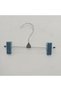10 Pieces of Nickel Plated Hangers, Galvanized Wire, Skirt and Trouser Hangers 20 cm - 3