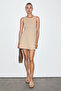 Ciel Women's Soft and Flexible Fabric Round Neck Sleeveless Mini Mink Dress - 4