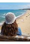 Hand Knitted Mesh Model Glittery Beret Stylish and Elegant Design Suitable for Summer and Winter Crochet Hat Buckle Beach Hair Accessory - 2