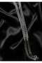 Men's Steel Chain Necklace - Flat Model - Silver Color 316L Stainless Steel - 3