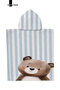 Hooded Printed Colorful Children's Baby Sea Poncho Beach Towel - 2