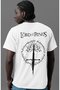 Legendary Movie the Lord of the Rings Back Printed Unisex Oversize T-Shirt
