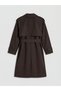 Lcwaikiki Classic Double-Breasted Collar Belted Women's Trench Coat - 6