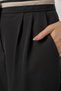 Women's High Waist Wide Leg Black Palazzo Trousers - 5