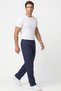 Men's Navy Blue Parachute Fabric Oversize Ultra Light Trousers Wide Leg Comfortable Fit Casual Sports - 4