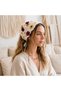 Ladybug Knitted Triangle Bandana Yellow Cream Hairband Women Teen Girls Kids Summer Bohemian Vintage Korean Style Sunflower