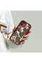 Oppo A5 5g Compatible Case Camera Protector Claret Red Silicone Couple Phone Case Leopard Pattern - 8