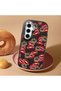 Samsung Galaxy S25 Compatible Case Camera Protector Black Silicone Couple Phone Case Kiss Pattern - 2