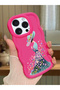 iPhone 15 Pro Max Compatible Case Camera Protector Red Silicone Couple Phone Case Girl Pattern