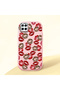 Samsung Galaxy A12 Compatible Case Camera Protector Pink Silicone Couple Phone Case with Kiss Pattern