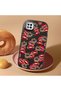 Redmi 10A Compatible Case Camera Protector Black Silicone Couple Phone Case Kiss Pattern - 2