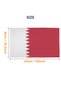 Qatar Flag 3X5Ft, 100D Flag QAT Country Flag, Indoor/Outdoor Flag Decor, دولة قطر Flags for School Office (90X150CM) - 6