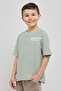 Printed T-Shirt with Crew Neck and Short Sleeves - 3