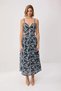 Women's Strappy V-Neck Embroidered Maxi Slip Dress 100% Cotton Woven Lined Daily Casual Modern - 4