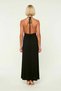 Women's Maxi Beach Dress V-Neck Thin Straps Tie Viscose Woven Sleeveless Long Length Daily Casual - 5