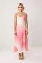 Women's V-Neck Thin Strap Floral Pattern Maxi Woven Dress Lined A-Line Comfortable Casual Modern Stylish - 4