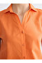 Ozmarka New Season Orange Regular Fit Women's Shirt - 5
