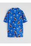 Vizyon New Season Blue Printed Baby Boy Jumpsuit Swimsuit - 4