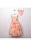Girl's Dress with Flower-Patterned Bag