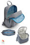 Kids Navy Blue Cobalt blue Football Patterned School Backpack, Lunch Bag, Pencil Bag Set - 4