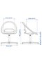 LOBERGET / SIBBEN Children's desk chair, white - 4