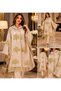 Women's Cream Black Ethnic Embroidered Tasseled Knitwear Coat Wide Collar Tree Motif Long Cardigan Shawl Collar Wide Sleeves Luxury Knitwear Cardigan Embroidered Bohemian Style Knitwear Jacket Tassel Detailed Jacquard Knit Coat Poncho - 2