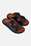 Men Slip On Arabic Sandals, Black - 2