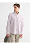 Nevavm Regular Fit Striped Men's Shirt with Difference