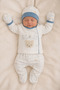 Seasonal Newborn Baby Boy Hospital Discharge Bodysuit Set Cotton 5-Piece Bodysuit Set (0-3 Months) - 3