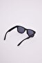 Unisex Uv400 Protected Matte Black Design Smoked Glass Sunglasses - 5