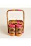 Tam Dao Pink Rattan Basket 30X30X44 cm - 5