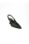 8213 Black Heeled Evening Dress Women's Shoes