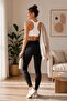 Women's Athlete Bustier Half Tank Top Body Crop White 6050 - 8