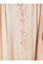 Lcw Modest Pink Ruffled High Neck Modal Blend Dress - 7
