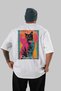 For the Love of Cats 72 Cats Printed White Oversize T-Shirt 100% Cotton Unisex Cat Lover Premium Design - 2