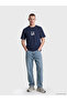 Nevavm with Difference Oval Collar La Printed Men's T-Shirt - 2