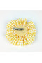 Yellow White Gingham Large Rose Clip Buckle - 4