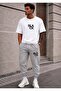 Unisex Wide Cut Tracksuit and T-Shirt Black Printed Set
