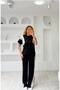 Modal Textured Garnished Short-Sleeved Suit