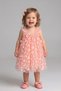 Salmon Butterfly Appliqué Strap Baby Girl Dress - Emma