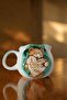 300 ml Handmade Ceramic Mug with Embossed Bear Figure - Gift Coffee Tea Cup - 5
