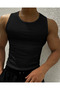 Men's Halter Neck Slimfit Corded Fabric Athlete Stretch Fabric Athlete - 2