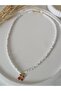 Cherry Necklace Women White Beads Kids Necklace Short Choker - 4