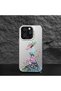 iPhone 12 Mini Compatible Silicone Edge Hard Back Case Couple Phone Case Beautiful Girl Patterned - 5