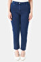 30114 Dark Blue Stone-Detail Ankle-Length Jeans - 2