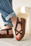 Bitter Brown Genuine Leather Women's Sandals | - 2