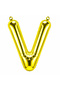 Letter V Foil Balloon Gold Color (100 cm)