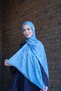 C Pattern Premium Shawl-Baby Blue - 4