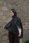 C Pattern Premium Shawl-Black - 2