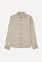 Men's Mink Color Regular Fit Long Sleeve Linen Blend Shirt